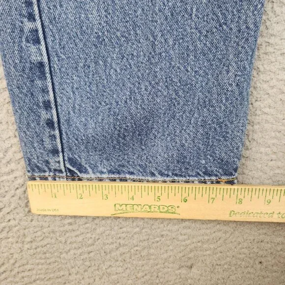 Levis Jeans Mens 34x30 Blue Denim Straight Leg 505 Mid Rise Classic American - Picture 7 of 15